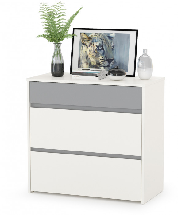 Торонто Компоновка № 26, белый шагрень/стальной серый