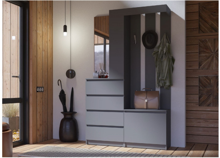 Челси Прихожая (Белый глянец, Белый)