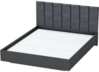 Кровать 1,4 арт.031-М1 (Полосы) Антрацит/Антрацит (ЛН)