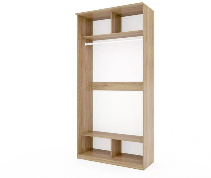 Шкаф купе Модерн 1190х600 2-х дверный зеркальный ясень