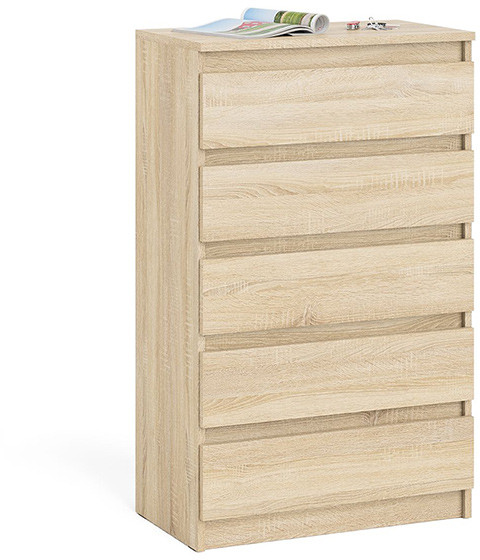 Мори Комод МК700.5, цвет дуб сонома, ШхГхВ 70,4х41х114 см.