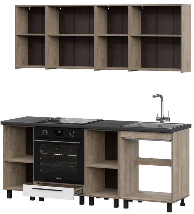 Кухня Этна 2.0 м. Комплект 5, софт вайт