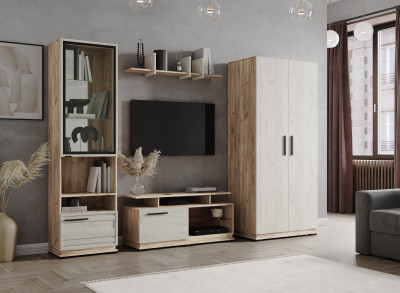 Гостиная Модена, композиция 2, дуб крафт табачный