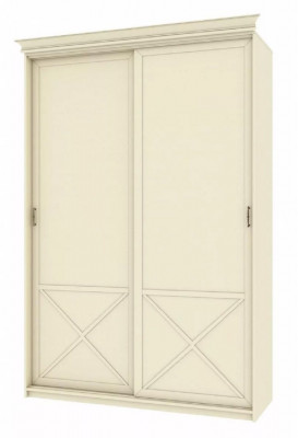 Бэль Шкаф-купе с нишей для гладильной доски + Карнизы 1543/60 Слоновая кость