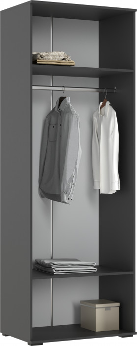 Норд Шкаф 2-х створчатый 800, Графит/Изумрудный