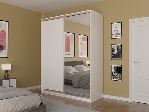 Шкаф-купе Лаурус 2 Белый 120х45х220 см