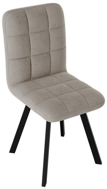 Франк ДП 2-17 Стул (паук) (Черный матовый/Кожзам Серый)