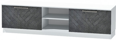 Тумба для ТВ-техники напольная "Иннэс-7", Белый/Бетон графит