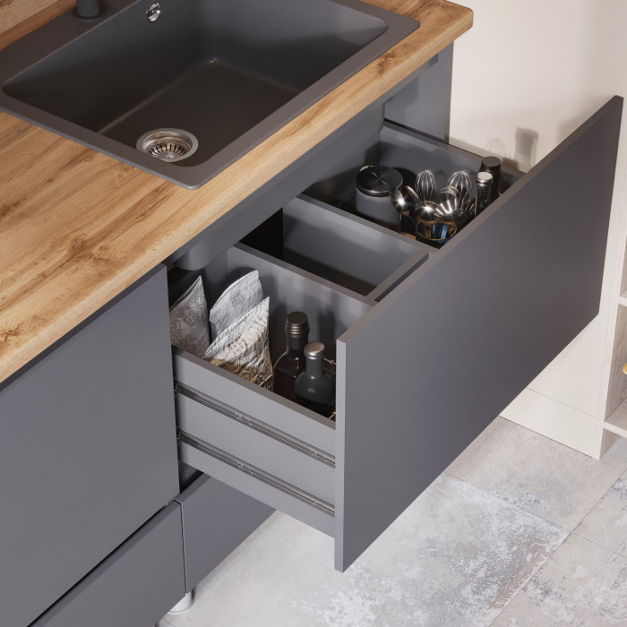 Кухня Хелен 2,0 серый графит/серый графит (СНЯТ)