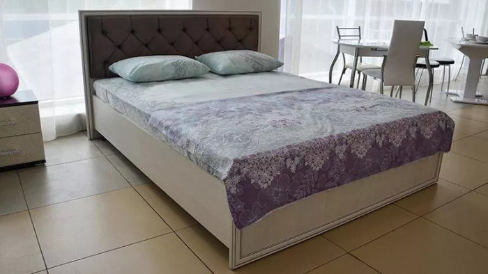 Габриэлла кровать 06.02-03 с ортопедом вудлайн кремовый